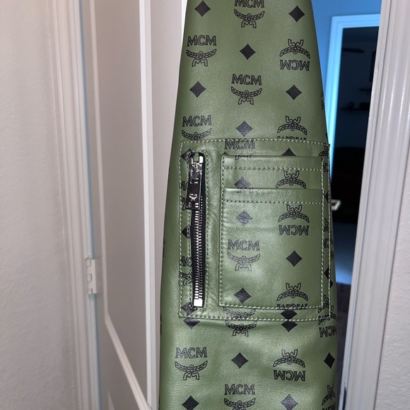 Green mcm letterman jacket - Picture 3 of 5